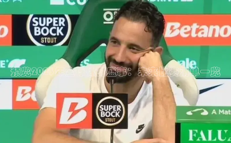 加拿大pc28平台app下载美团预览2023年全球体育盛事：未来比赛清单一览